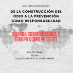 Charla sobre Ruanda y prevención del odio en Santander
