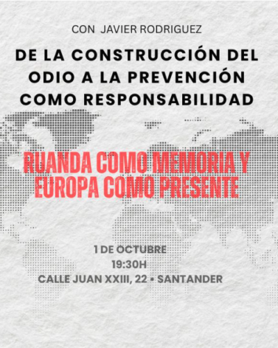 Charla sobre Ruanda y prevención del odio en Santander