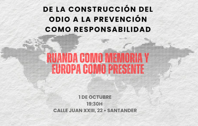 Charla sobre Ruanda y prevención del odio en Santander