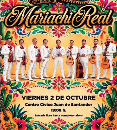 Mariachi Real en el Centro Cívico de Cueto, Santander
