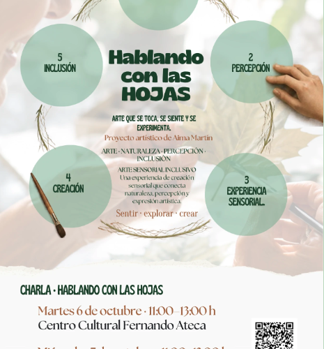 Charla de arte sensorial ‘Hablando con las hojas’, Tabacalera