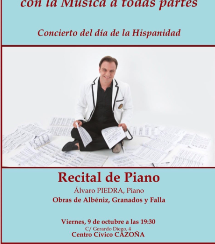 Recital de piano por el Día de la Hispanidad en Cazoña