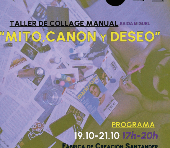 Taller de collage Mito, canon y deseo en La Fábrica de Creación
