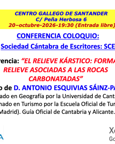 Conferencia sobre relieve kárstico en Santander