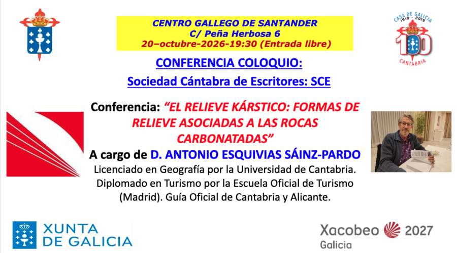 Conferencia sobre relieve kárstico en Santander