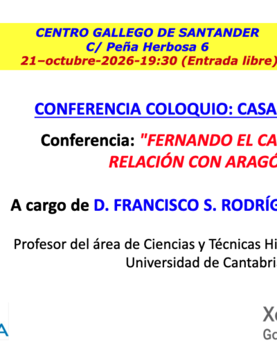 Conferencia sobre Fernando el Católico en Santander