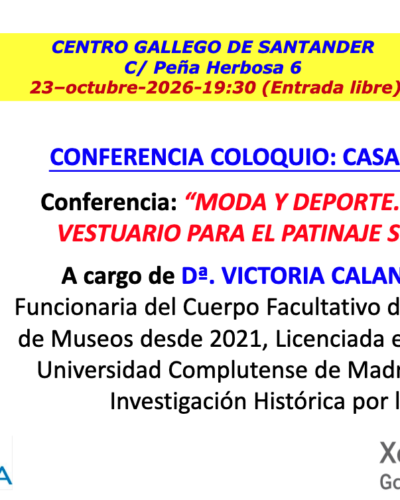 Conferencia sobre vestuario de patinaje sobre hielo en Santander