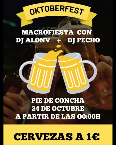 Oktoberfest 2026 en Pie de Concha con DJ Alonv y DJ Pecho