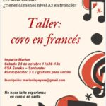Taller de coro en francés en el Centro Eureka
