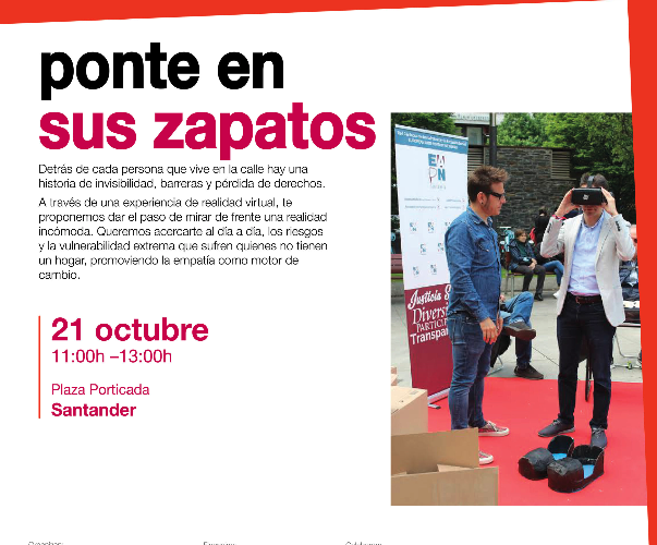 Actividad participativa «Ponte en sus zapatos»