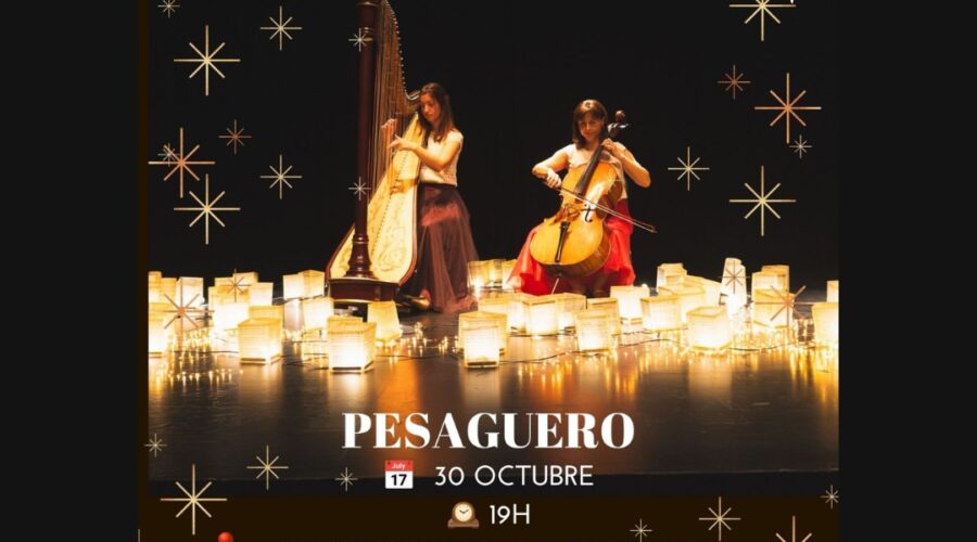 Annie Chambers y Gema López en el Ayuntamiento de Pesaguero