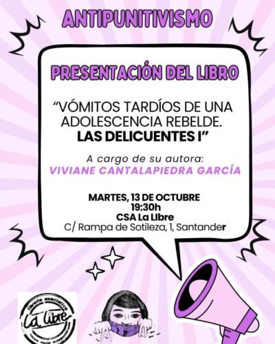 Presentación ‘Vómitos tardíos’ en Librería CSA La Libre