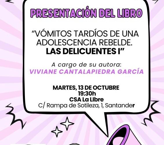 Presentación ‘Vómitos tardíos’ en Librería CSA La Libre