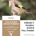 Taller Crea tu propia máscara de jilguero en Librería Gil