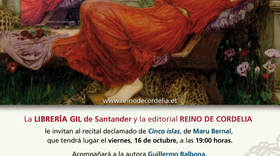 Presentación y recital de ‘Cinco islas’ de Maru Bernal