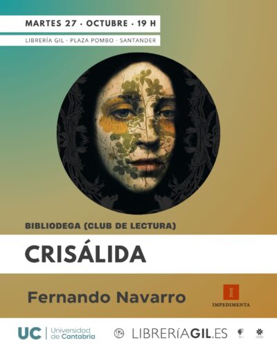Bibliodega: club de lectura con ‘Crisálida’ en Librería Gil