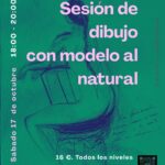 Sesión de dibujo con modelo al natural en La Musa Azul
