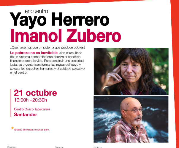 Encuentro con Yayo Herrero e Imanol Zubero en la Semana contra la Pobreza