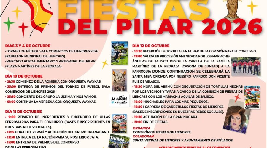 Fiestas del Pilar de Liencres 2026 en Liencres, Cantabria