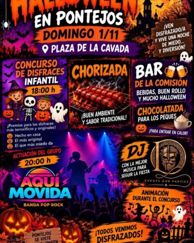 Halloween en Pontejos en la Plaza de La Cavada