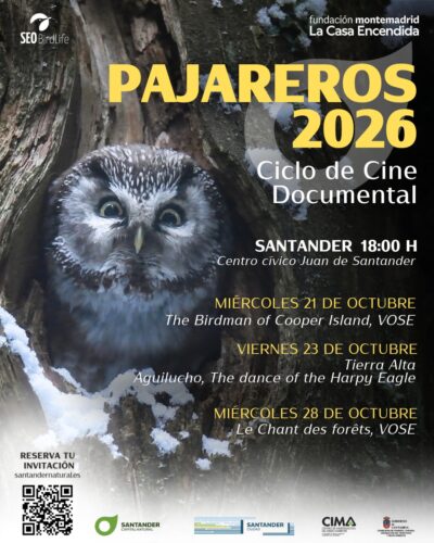Pajareros 2026: cine documental en Centro Cívico de Santander