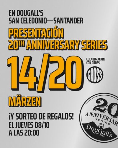 Presentación 20th Anniversary en Dougall’s Santander