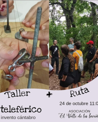 Taller del teleférico cántabro en El Valle de los Inventos