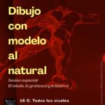 Dibujo con modelo al natural en La Musa Azul, Santander