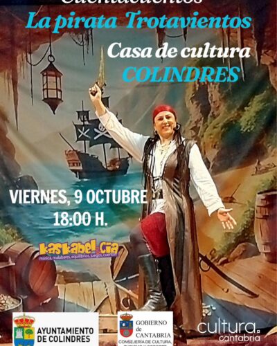 Cuentacuentos La pirata Trotavientos en Colindres 2026