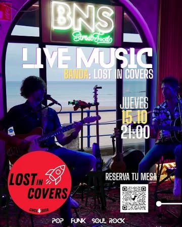 Concierto de Lost in Covers este jueves en BNS, Santander