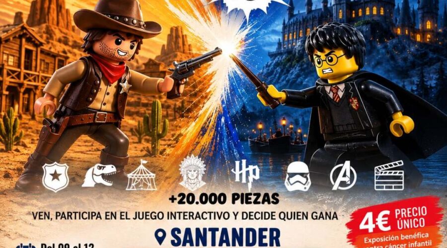 Exposición Playmobil vs Lego en Hotel Dorma Coliseum, Santander