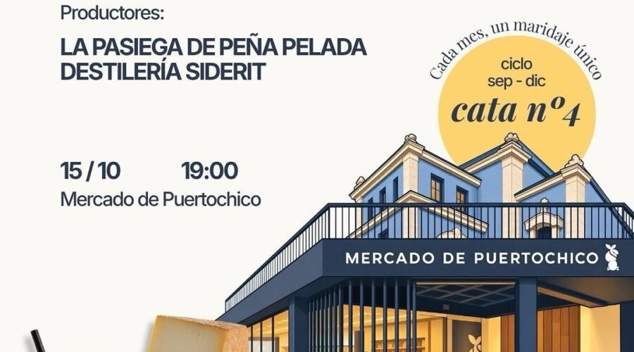 Cata de maridaje cántabro en Mercado de Puertochico, Santander