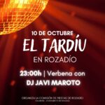 El Tardíu 2026 en Rozadío: verbena con DJ Javi Maroto