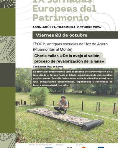 Charla-taller de lana: de la oveja al vellón, Hoz de Anero