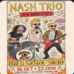 Concierto de Nash Trio en Bar El Surtidor, Sarón