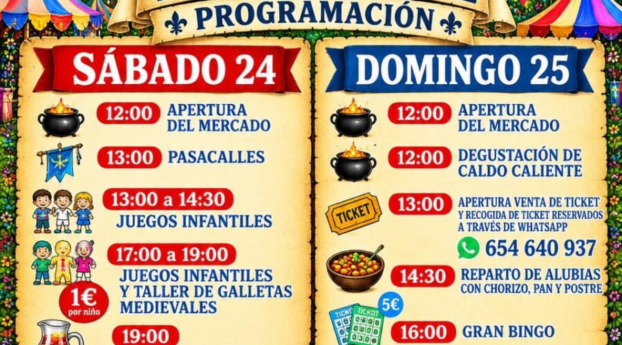 Mercado Medieval en Sarón 2026