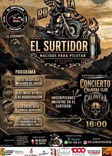 Ruta Motera El Surtidor 2026 en Mercado de Sarón, Cantabria
