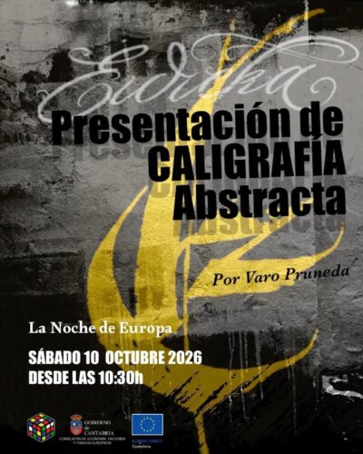 Taller de caligrafía de Varo Pruneda en Eureka Santander