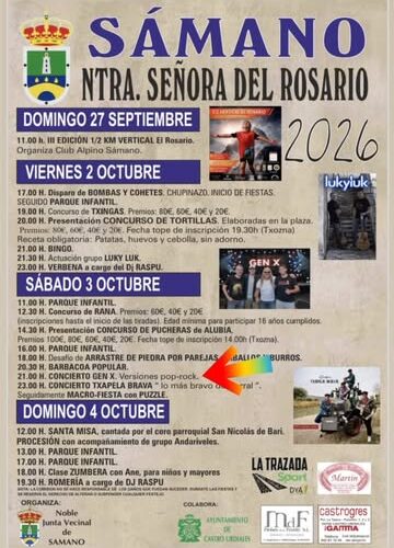Fiestas patronales de Ntra. Señora del Rosario en Sámano