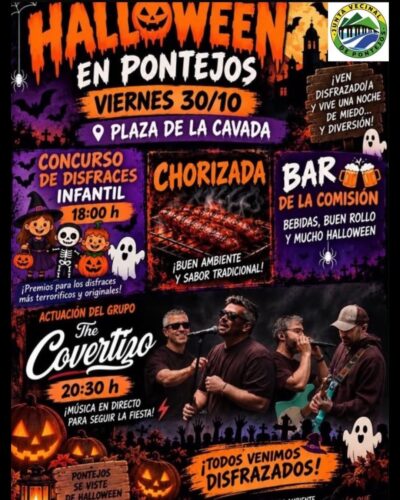 Halloween en Pontejos en la Plaza de La Cavada