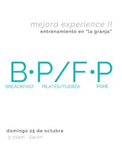 Mejora Experience II: entrenamiento en La Granja, Sarón