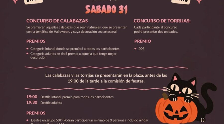 Halloween en Otañes, Castro Urdiales: desfiles y concursos