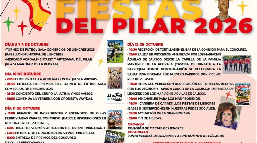 Fiestas del Pilar 2026 en Liencres, Piélagos