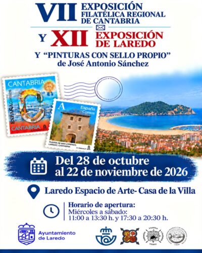Exposición Filatélica de Cantabria en Laredo, octubre 2026