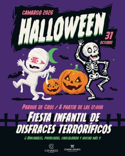 Fiesta infantil de Halloween en el Parque de Cros, Camargo