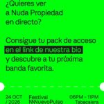 Festival Nuevo Pulso 2026 en Tabacalera, 24 de octubre