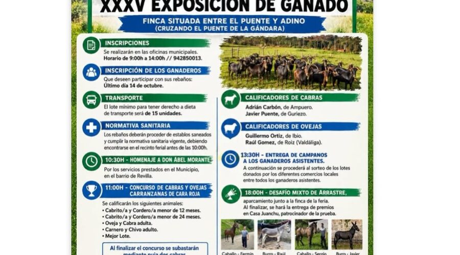 XXXV Exposición de Ganado Ovino y Caprino, Guriezo 2026