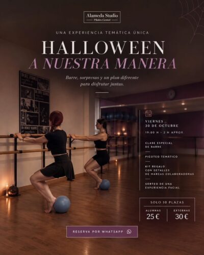 Clase de Barre Halloween en Alameda Studio, Santander