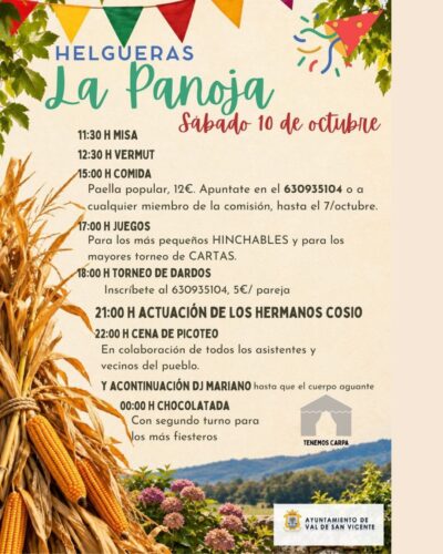 La Panoja, fiesta popular en Helgueras, Val de San Vicente