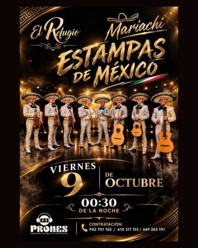Mariachi Estampas de México en directo en El Refugio
